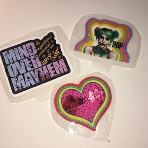 Harley Quinn Birds of Prey STICKER BUNDLE!! 3pc.